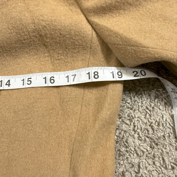 Vintage Orvis Tan Wool Camel Hair Button Up Lined Blazer Beige Preppy Workwear 6 - Picture 6 of 7